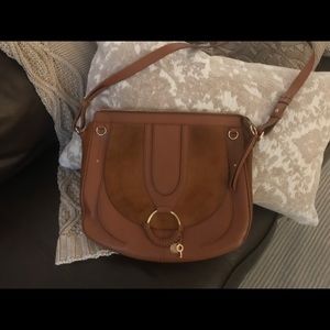See by Chloé Hana Suede and Leather Crossbody